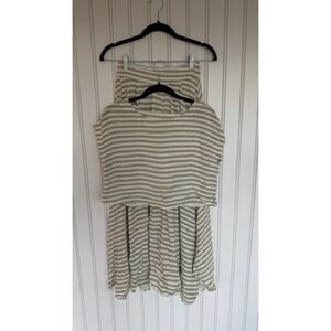 Blu pepper pleated maxi skirt set boho cottagecore coastal ethereal fairy hippy